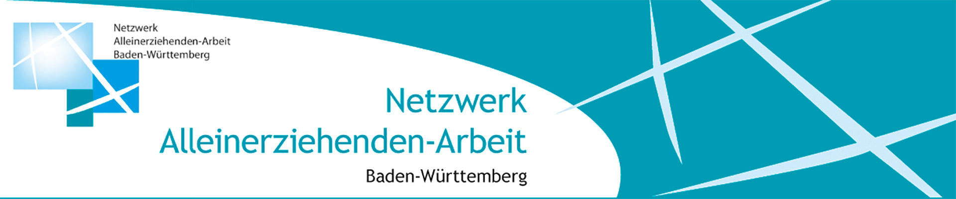 Headerbild mit dem Logo von dem Netzwerk Alleinerziehenden-Arbeit Baden-Württemberg